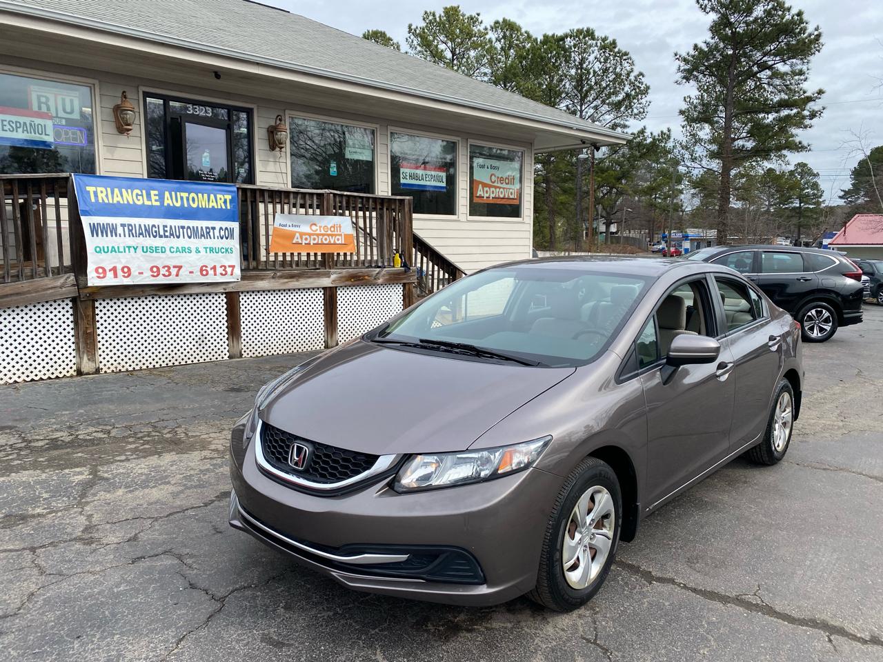 2014 honda civic 4dr sedan 1.5l lx auto